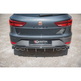 Накладки сплиттеры боковые на задний бампер на Seat III Cupra / FR рестайл